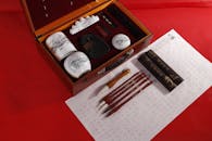 Brown Brushes on the Table