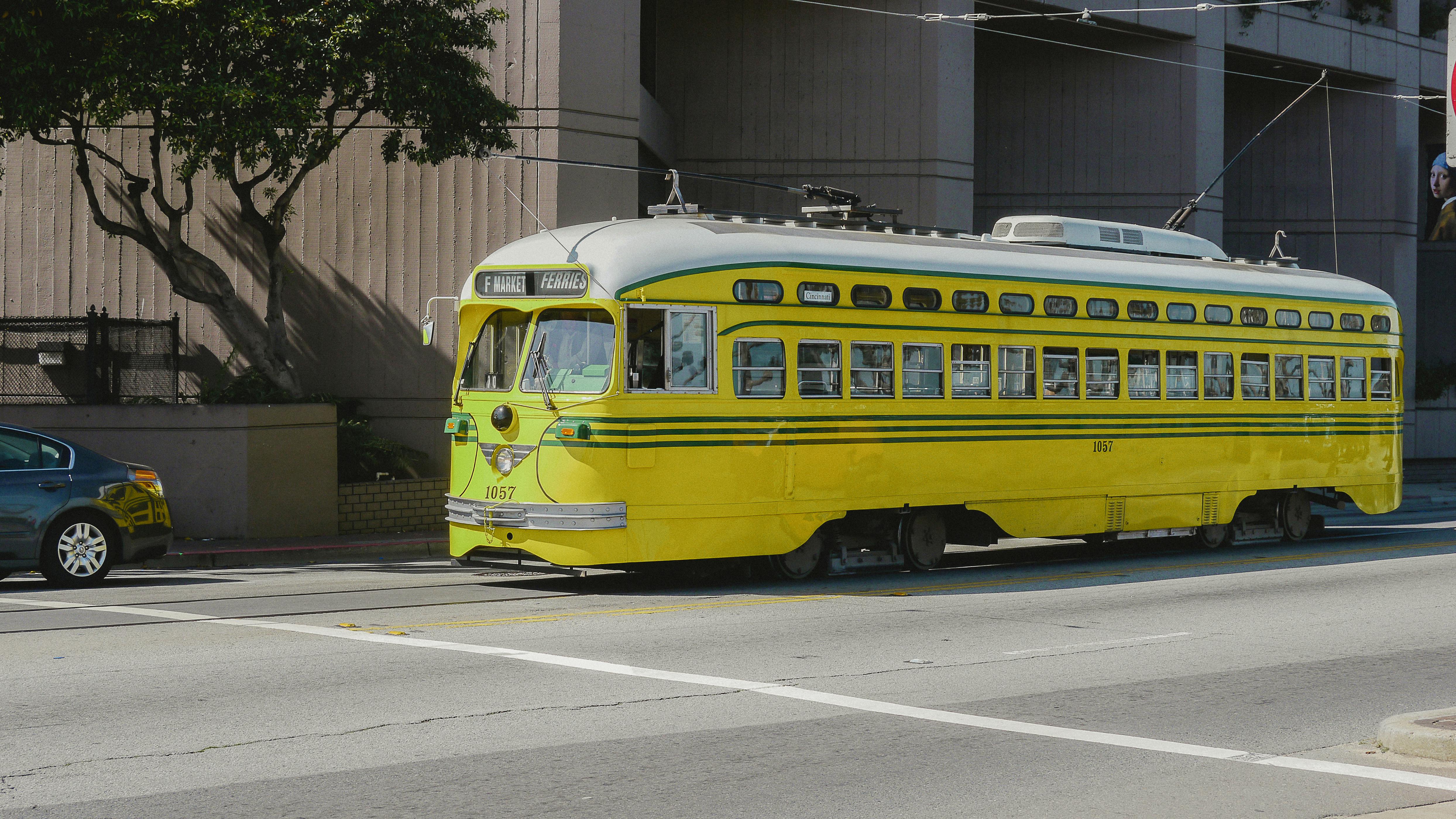 Historical F Line Route Streetcar in San Francisco California · Free Stock  Photo