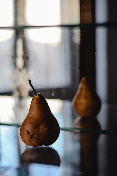 
A Close-Up Shot of a Decaying Pear