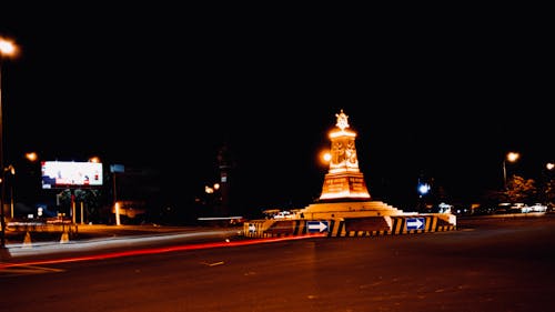 Free stock photo of long exposure, road at night