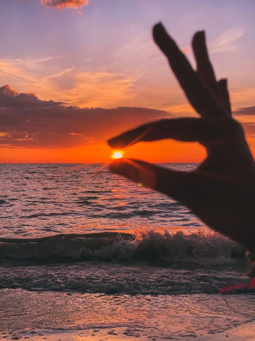 Free stock photo of beach sunset, beautiful sunset, golden sunset