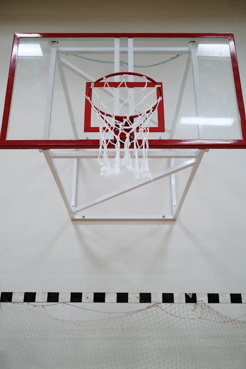 Free A White and Red Basketball Hoop Stock Photo
