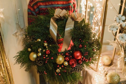 Close Up Photo of a Wreath