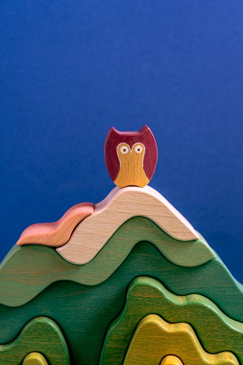 Free A Wooden Bird Figurine Stock Photo