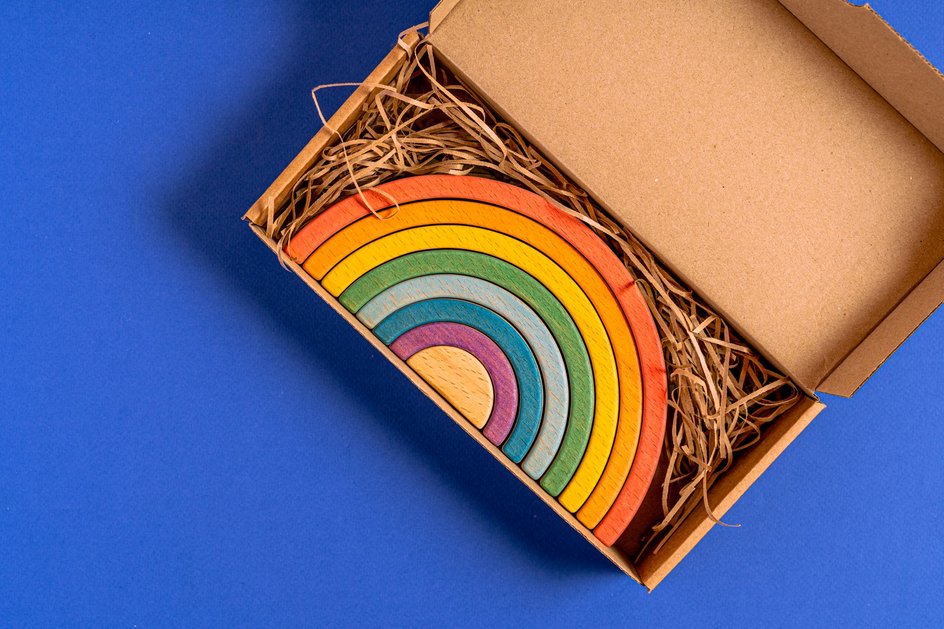 Colorful Rainbow Woodcraft in a Box