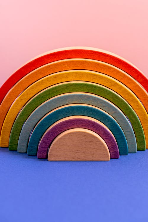 Foto profissional grátis de arco-íris, brinquedo, cheio de cor