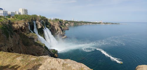 Immagine gratuita di cascata del duden, fotografia della natura, mare
