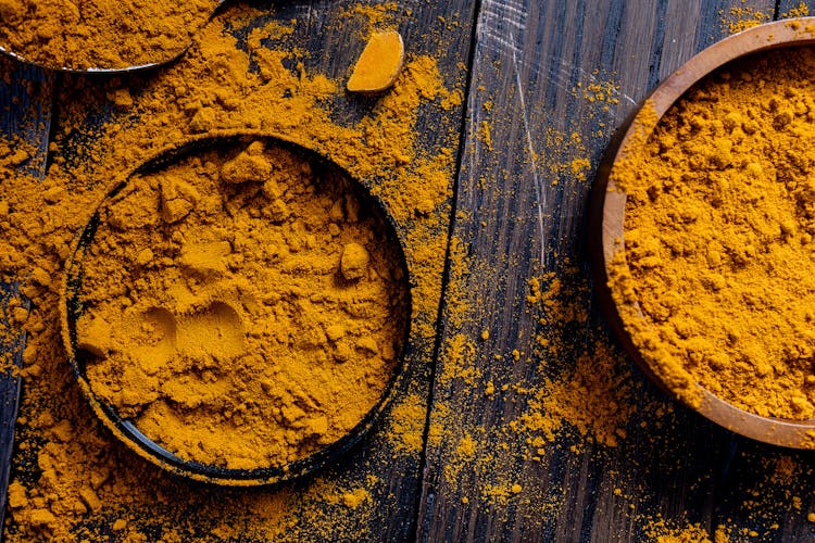 Close Up Of Tumeric Powder 