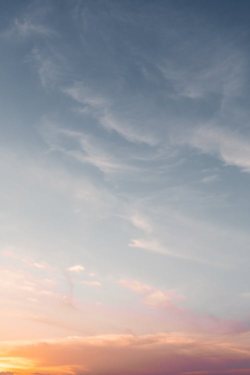 Free Scenic View of Clouds during Sunset Stock Photo