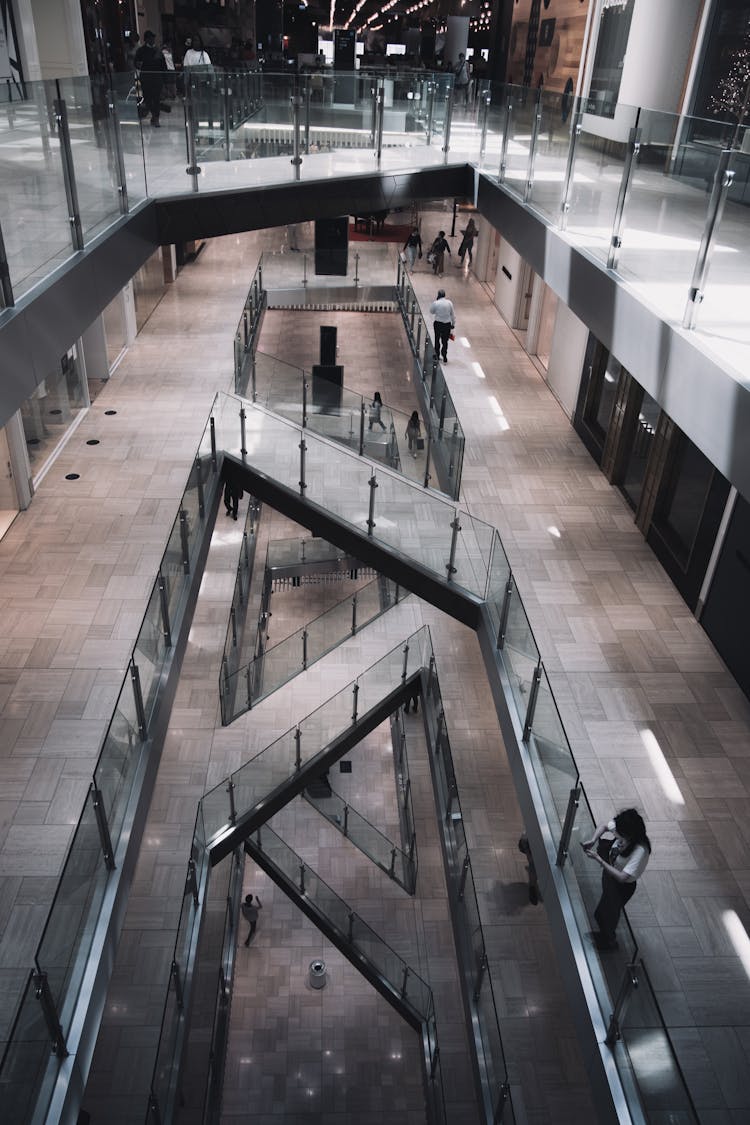 High Angle Shot Of The Emporium Shopping Mall