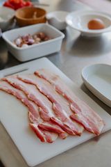 Dry-cured bacon rashers — photo by Antonius Ferret on Pexels
