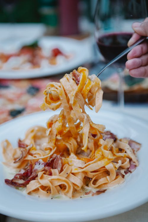 Kostenlos Kostenloses Stock Foto zu carbonara, essen, italienische küche Stock-Foto