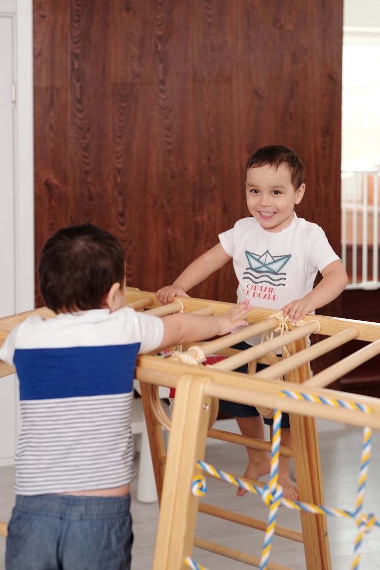 Two Boys Playing 