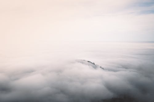 Free stock photo of airship, alps, dense clouds