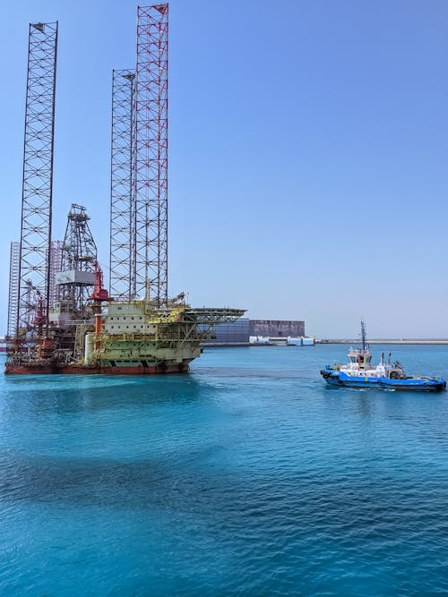 Industrial Ship in a Harbor 