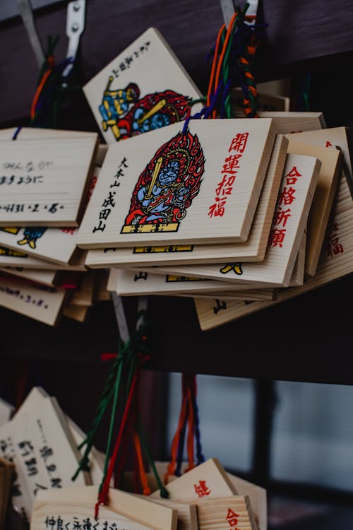 Prayer Plaques in Close Up