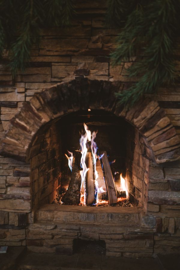Custom fire pit with outdoor seating area