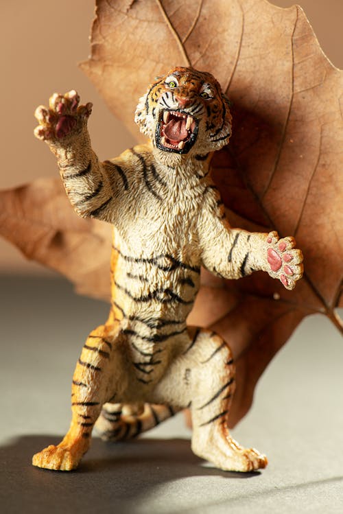 Free Close Up Photo of a Tiger Toy Stock Photo