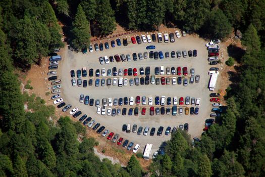 Aerial Photography of Cars at the Parking Lot