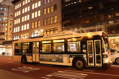 Manhattan, nyc, otobüs durağı içeren Ücretsiz stok fotoğraf