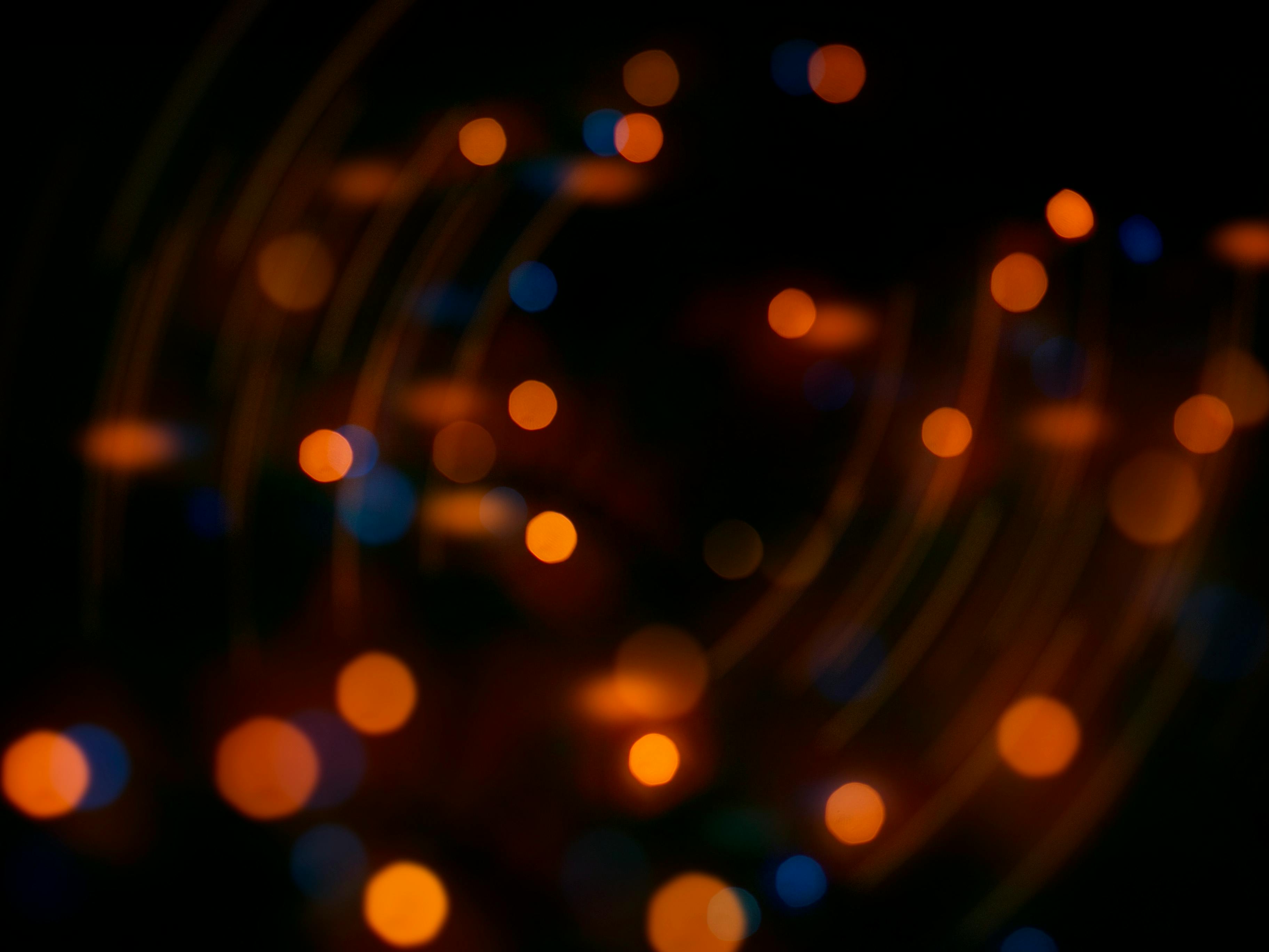 Free stock photo of blurred, lights, orange color