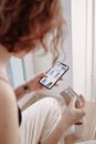 Woman in White Shirt Holding Silver Iphone 6