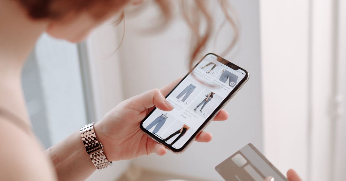 Marketplace shopping with a phone and card