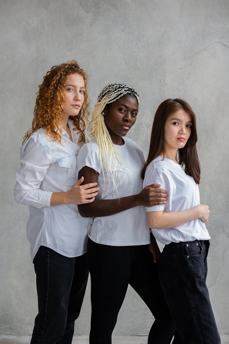 Diverse Women Standing Close To Each Other