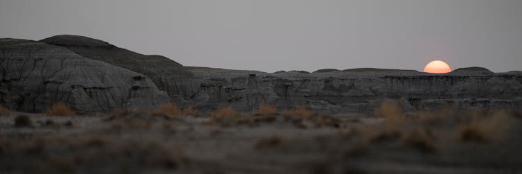 Panoramic Shot Of Badlands