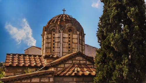 Catedral De Concreto Marrom Ao Lado Da árvore