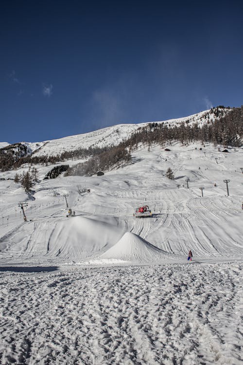 Ski Slope in Winter 