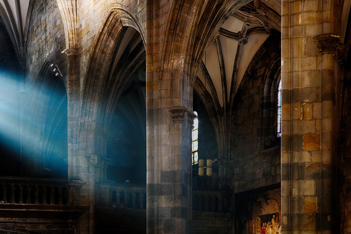 Interior of Gothic Church 