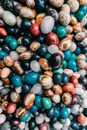 Bunch of polished multicolored stones
