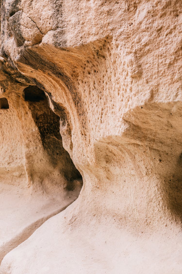 Stony Uneven Formations With Dry Surface