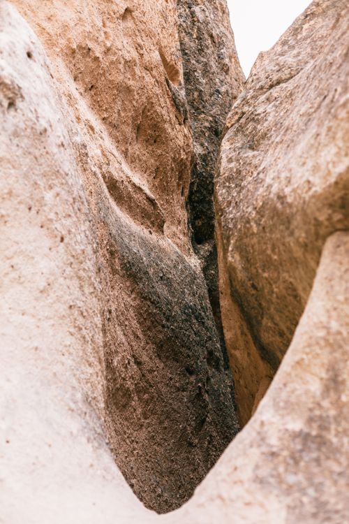 Free Massive uneven stones in high rocky mountains of dry quiet desert in daytime Stock Photo