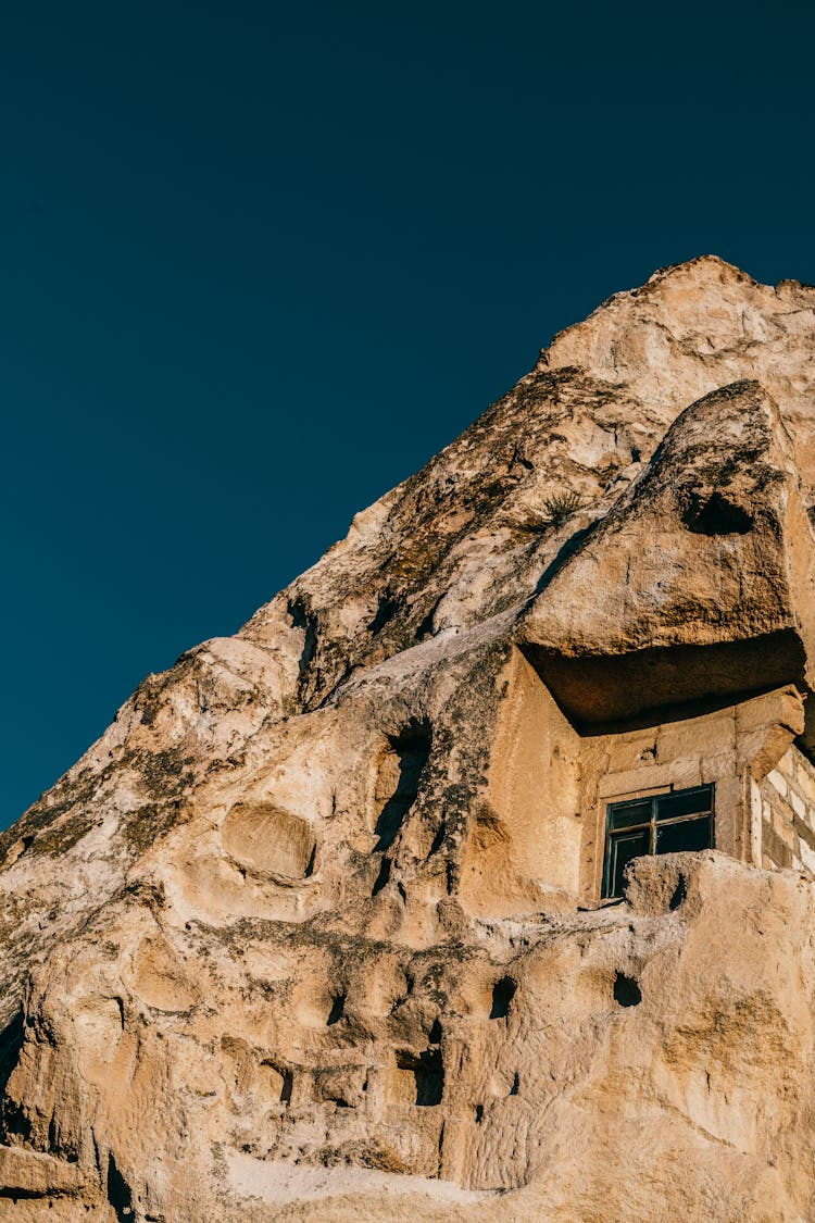 Old Rock With Window In Cappadocia Town