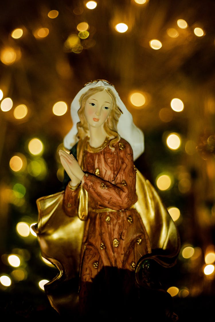 Porcelain Figurine Of Mother Mary