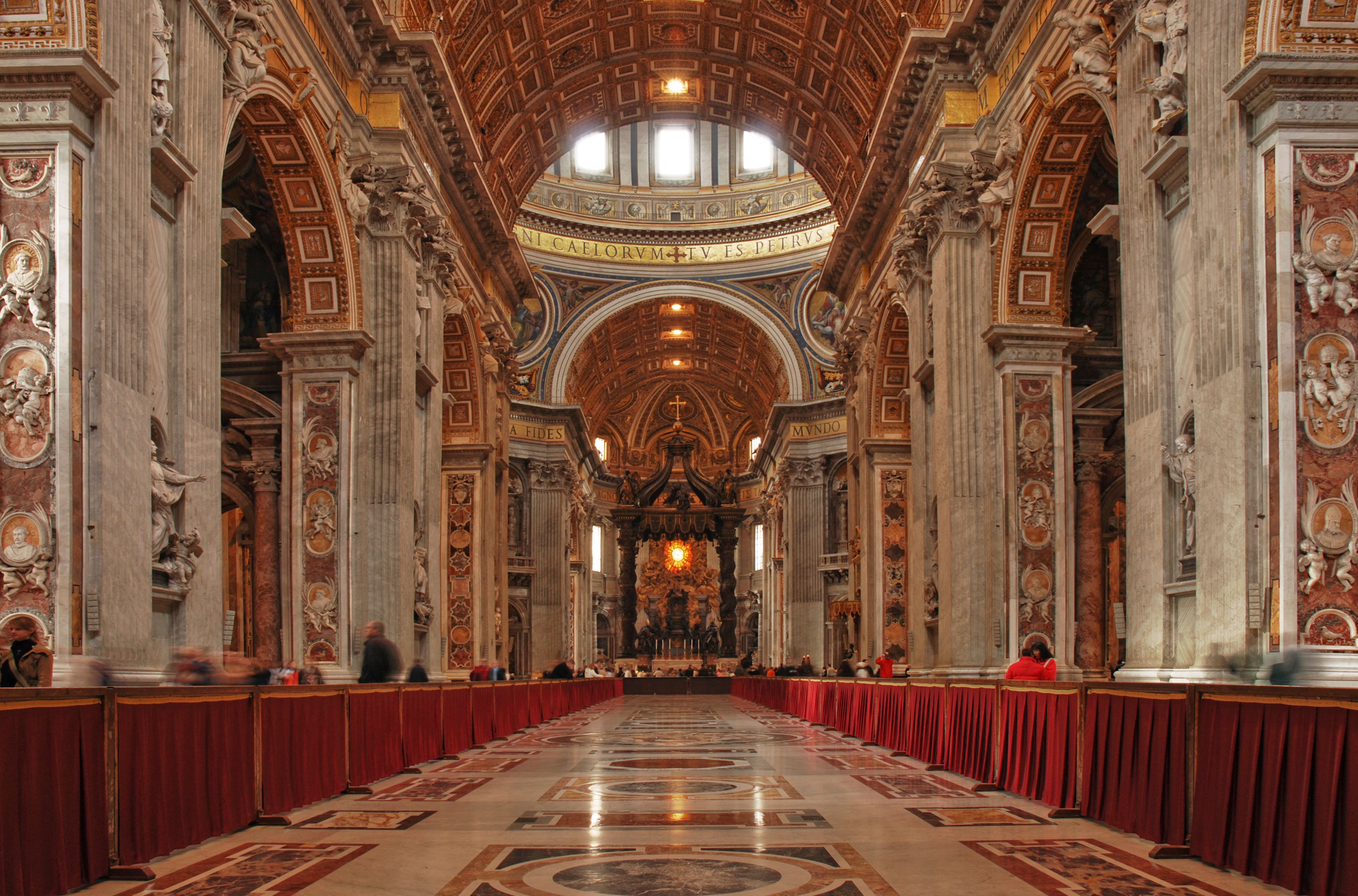 Interior of Saint Peter Basilica in Vatican · Free Stock Photo