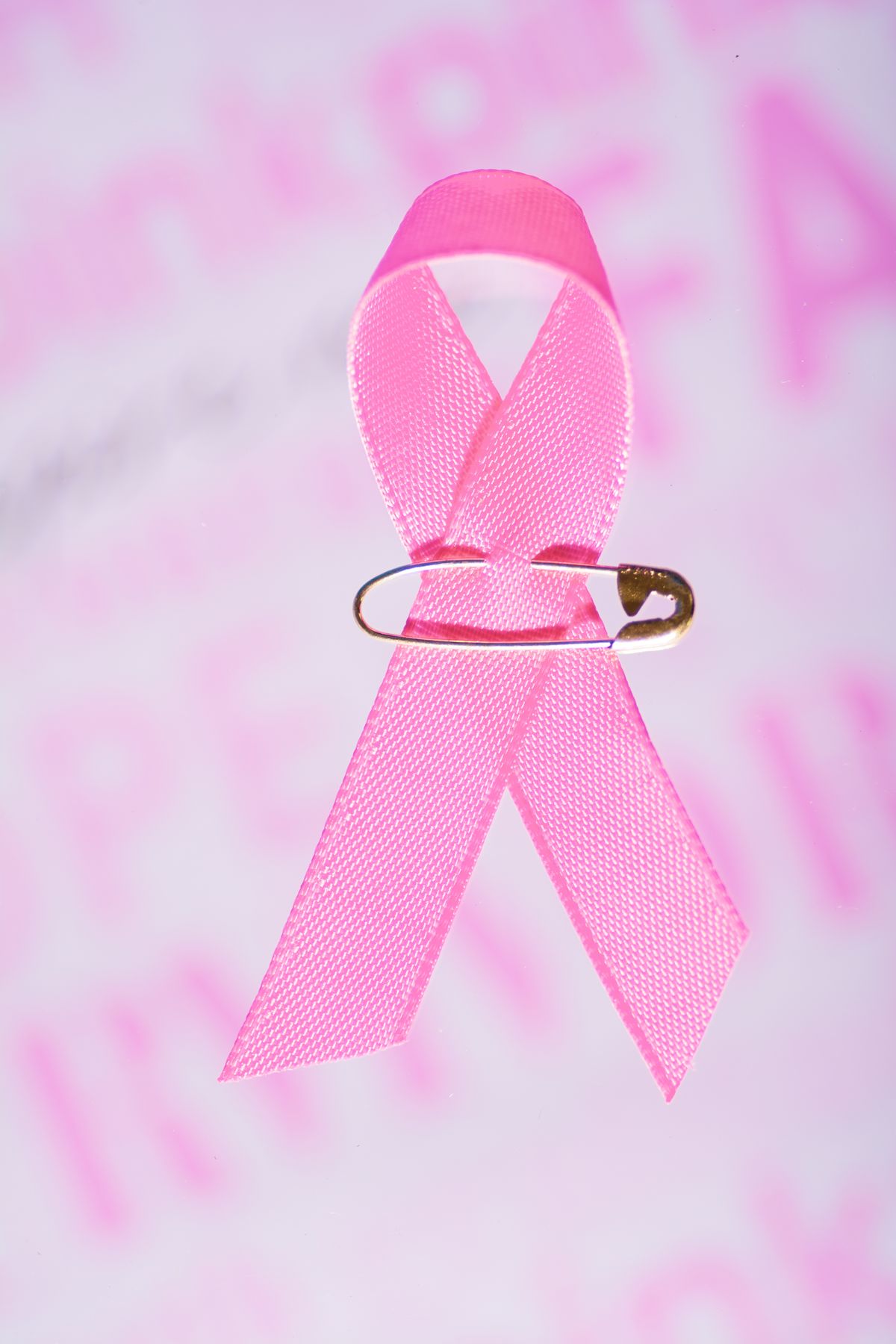 Pink awareness ribbon — breast cancer
