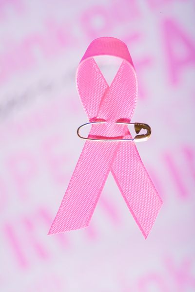 Pink awareness ribbon — breast cancer