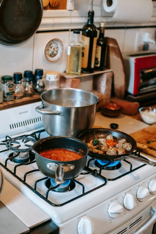 Food Cooking on the Stove