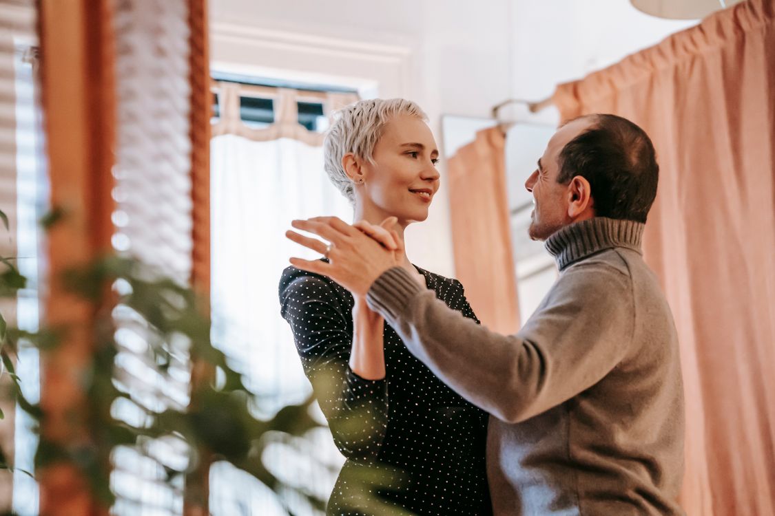 Couples — couple dancing. Stock photo.
