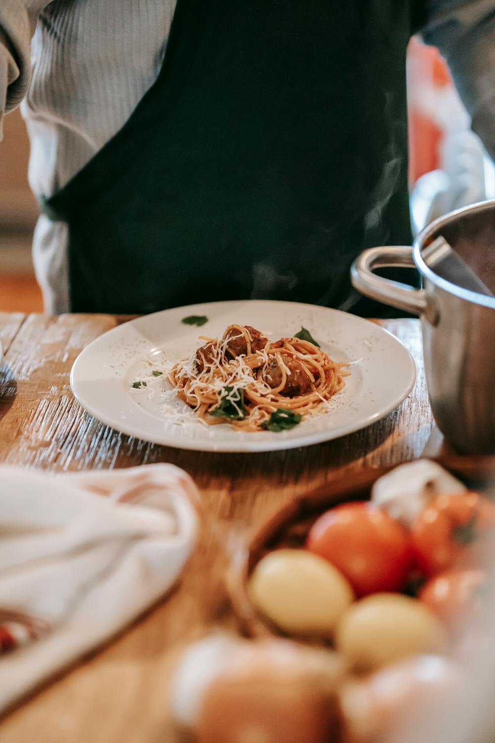 Ostrich Meatballs in Tomato Sauce