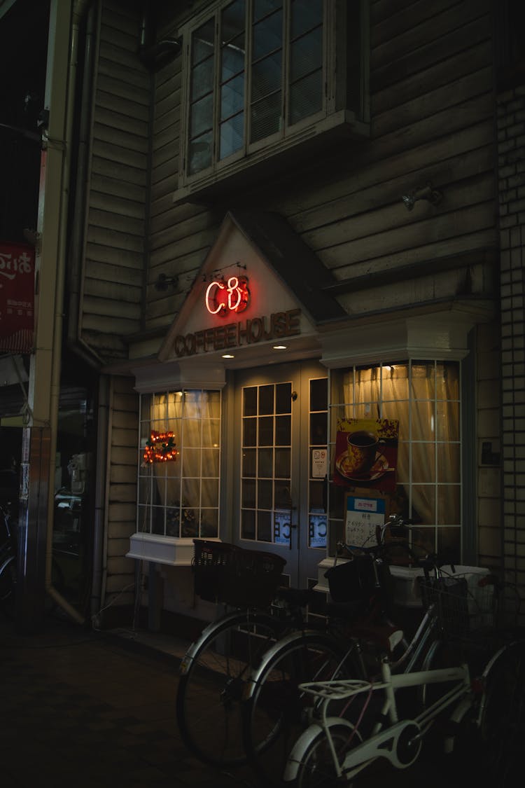 Storefront With Neon Signage