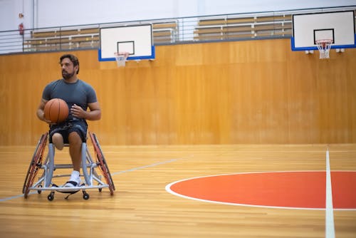 Man at the Basketball Court