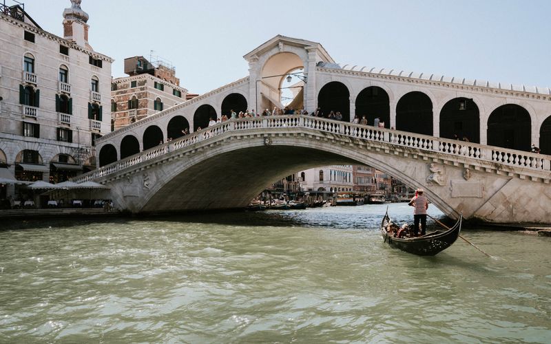 Rialto Bridge Venice market fresh fish