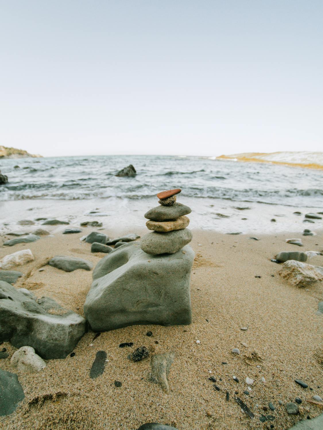 Stack of Rocks on the Beach · Free Stock Photo