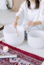 Person Holding Mallets
