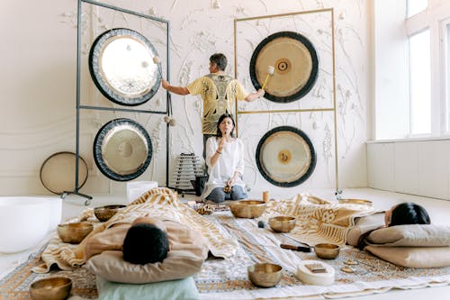 Darmowe zdjęcie z galerii z dźwięki, gojenie, gongi