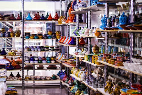 Free Photo of a Ceramics Shop Stock Photo